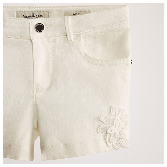 NWT. Massimo Dutti White Shorts. Size 13-14. - Picture 4 of 8
